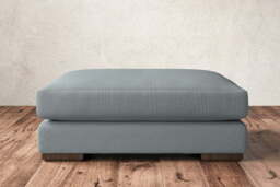 nkuku Guddu Dining Footstool - Make To Order - Grand - Recycled Cotton Horizon