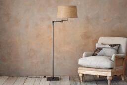 nkuku Kara Iron Floor Lamp - Lamps - One Size - Aged Bronze