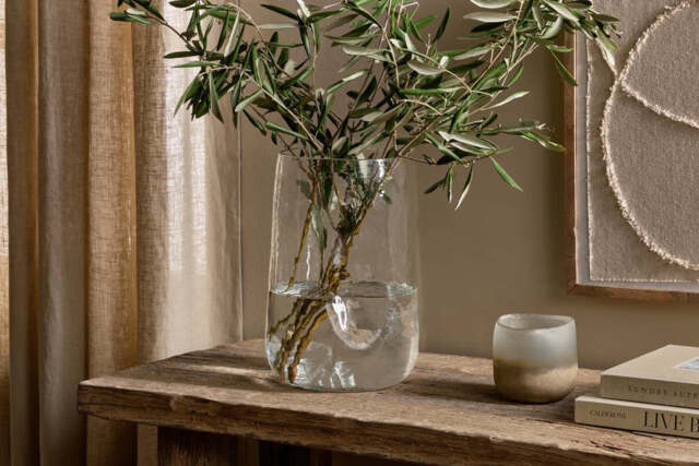 nkuku Kotri Recycled Glass Organic Shape Vase - Vases & Planters - One Size - Clear