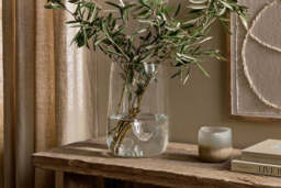 nkuku Kotri Recycled Glass Organic Shape Vase - Vases & Planters - One Size - Clear