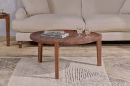 nkuku Umar Mango Wood Coffee Table - Tables - One Size - Dark Brown
