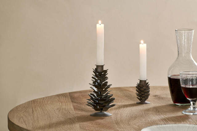 nkuku Elagalu Candle Holder - Christmas Decorations - One Size - Rust