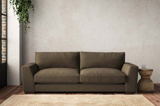 nkuku Guddu Sofa - Make To Order - Large - Brera Linen Chestnut