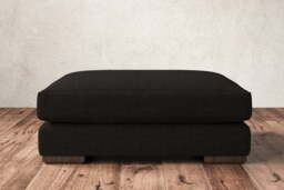 nkuku Guddu Dining Footstool - Make To Order - Grand - Brera Linen Granite