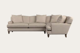 nkuku Deni Large Left Hand Corner Sofa - Make To Order - Recycled Cotton Natural - No Colour
