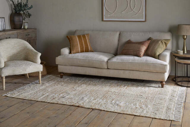 nkuku Aqil Jute & Cotton Rug - Rugs - Natural - 200 x 300 cm