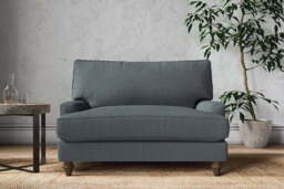 nkuku Marri Love Seat - Make To Order - Brera Linen Dusk - No Colour