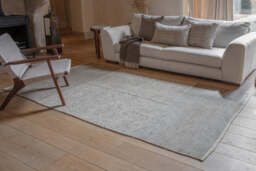 nkuku Kufri Jute Rug - Rugs - Soft Blue/Brown - 150 x 240 cm