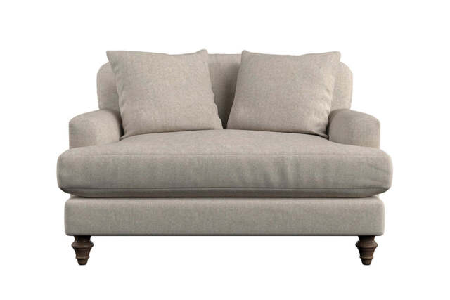 nkuku Deni Love Seat - Make To Order - One Size - Brera Linen Natural