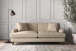 nkuku Deni Large Sofa - Make To Order - Recycled Cotton Stone - No Colour