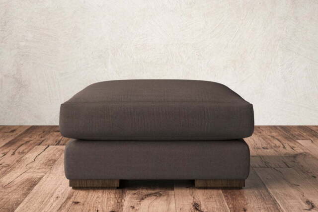 nkuku Guddu Dining Footstool - Make To Order - Medium - Recycled Cotton Mocha