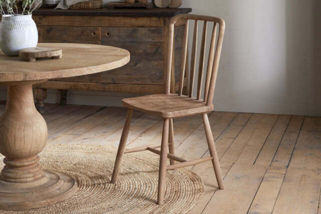 nkuku Om Mango Wood Dining Chair - Seating - One Size - Natural