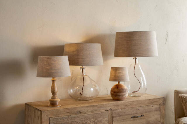 nkuku Embaata Linen Lampshade - Shades - Medium - Natural