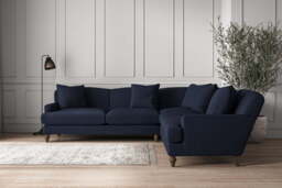 nkuku Deni Large Corner Sofa - Make To Order - Brera Linen Indigo