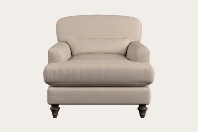 nkuku Deni Armchair - Make To Order - Recycled Cotton Natural - No Colour