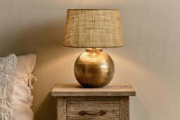 nkuku Rasan Table Lamp - Lamps - One Size - Antique Brass