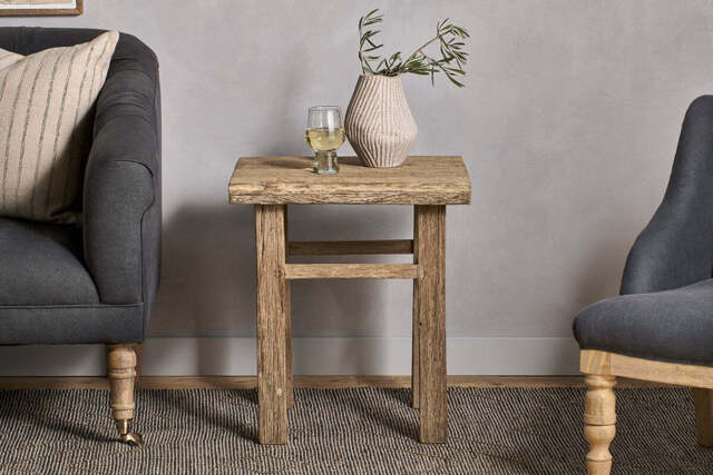 nkuku Ibo Reclaimed Wood Side Table - Tables - One Size - Natural