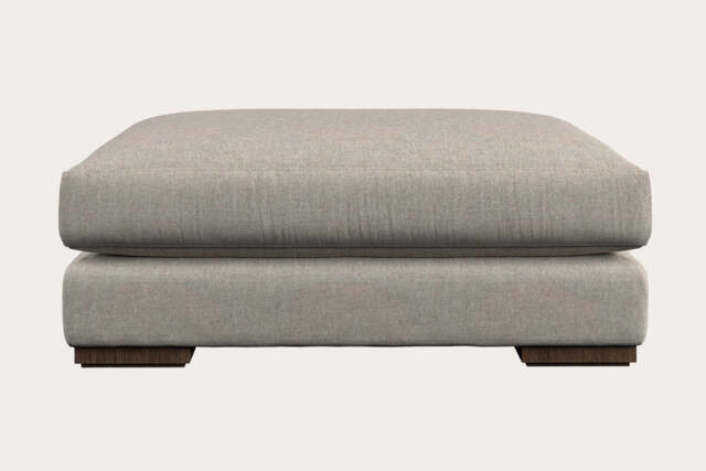 nkuku Guddu Dining Footstool - Make To Order - Grand - Brera Linen Natural