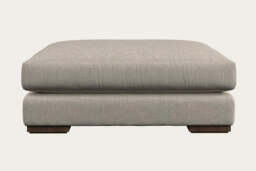 nkuku Guddu Dining Footstool - Make To Order - Grand - Brera Linen Natural