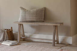 nkuku Ibo Reclaimed Wood Long Bench - Seating - One Size - Natural