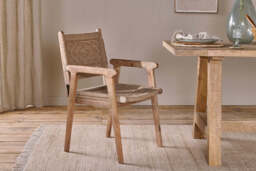 nkuku Vinay Woven Dining Chair - Seating - One Size - Natural
