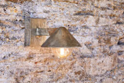 nkuku Rhya Outdoor Wall Lamp - Lights - One Size - Antique Brass