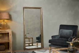 nkuku Yadur Full Length Mirror - Mirrors - One Size - Antique Brass