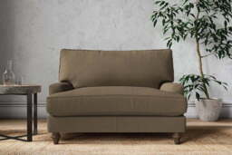 nkuku Marri Love Seat - Make To Order - Brera Linen Chesnut - No Colour