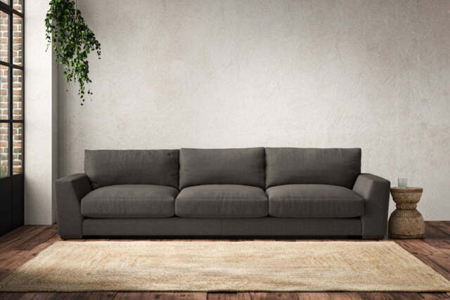 nkuku Guddu Sofa - Make To Order - Super Grand - Brera Linen Granite