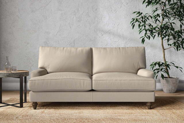 nkuku Marri Sofa - Make To Order - Medium - Recycled Cotton Stone