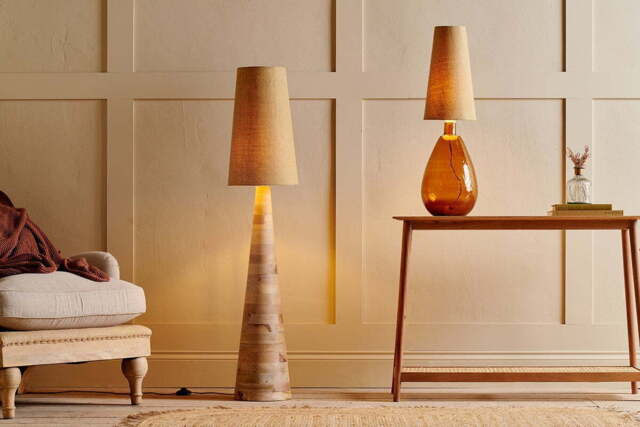 nkuku Dia Jute Tall Lampshade - Shades - Medium - Natural