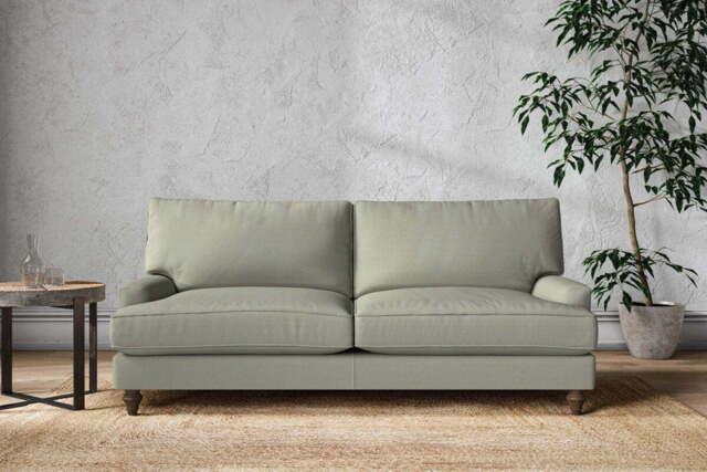 nkuku Marri Sofa - Make To Order - Large - Recycled Cotton Seaspray