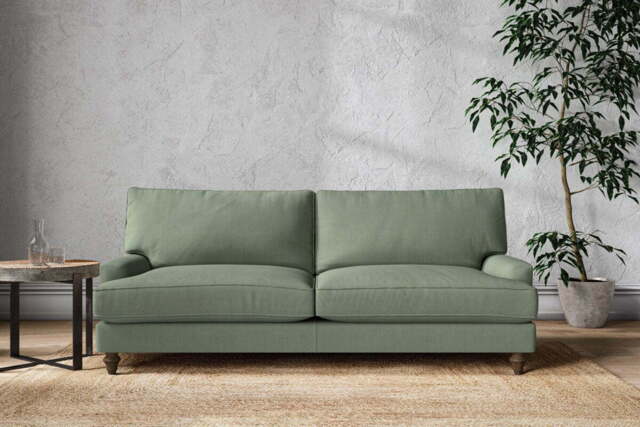 nkuku Marri Sofa - Make To Order - Grand - Brera Linen Jade