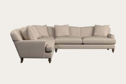 nkuku Deni Corner Sofa - Make To Order - Grand - Recycled Cotton Natural