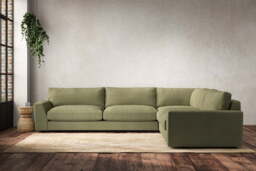 nkuku Guddu Right Hand Corner Sofa - Make To Order - Grand - Brera Linen Sage