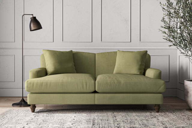nkuku Deni Sofa - Make To Order - Medium - Brera Linen Dusk