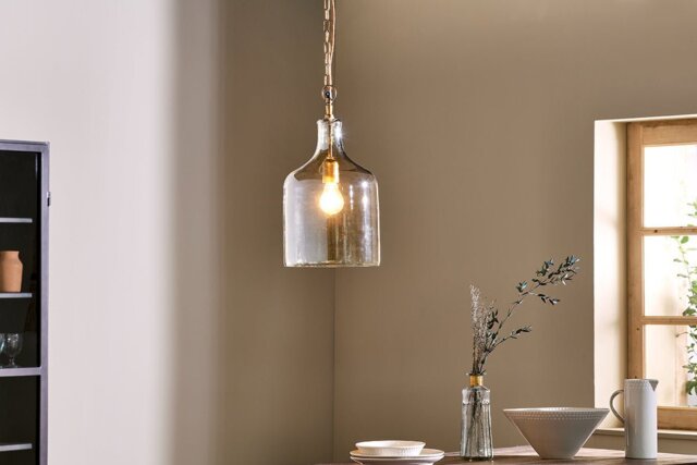 nkuku Kalsi Recycled Glass Pendant Light - Lights - Small - Lustre