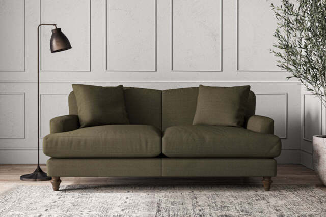 nkuku Deni Sofa - Make To Order - Medium - Recycled Cotton Fatigue