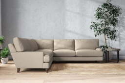 nkuku Marri Corner Sofa - Make To Order - Grand - Recycled Cotton Stone