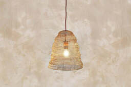 nkuku Jatani Wire Lampshade Oval - Shades - Small Oval - Antique Brass