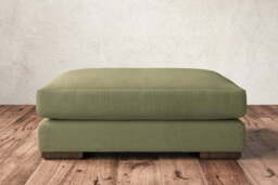 nkuku Guddu Dining Footstool - Make To Order - Grand - Brera Linen Sage