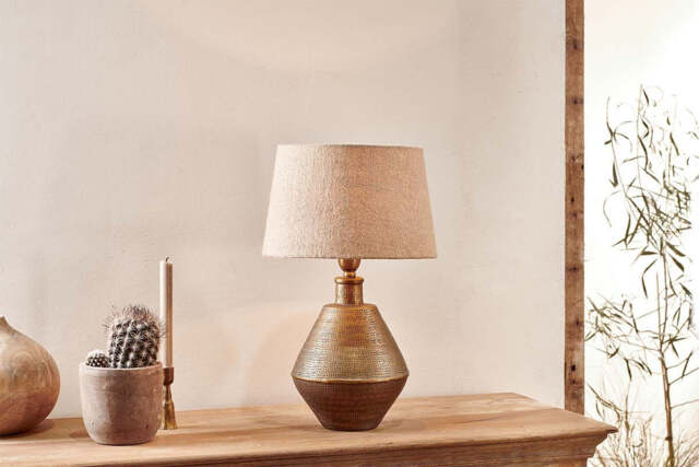nkuku Nalgonda Lamp - Lamps - Small - Antique Brass