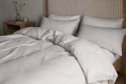 nkuku Borba Hemp & Cotton Duvet Cover - Textiles - Double - Espresso