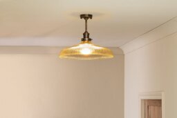 nkuku Zowie Recycled Glass Ceiling Light - Lights - Large - Antique Brass