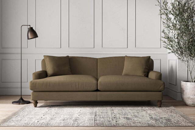 nkuku Deni Sofa - Make To Order - Grand - Brera Linen Chestnut