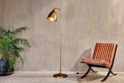 nkuku Muturi Floor Lamp - Lamps - One Size - Antique Brass