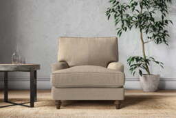 nkuku Marri Armchair - Make To Order - Brera Linen Pebble - No Colour