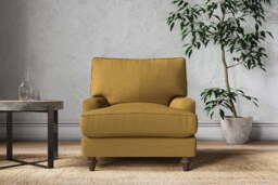 nkuku Marri Armchair - Make To Order - Recycled Cotton Ochre - No Colour