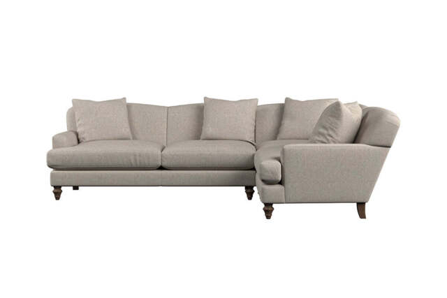 nkuku Deni Right Hand Corner Sofa - Make To Order - Large - Brera Linen Natural