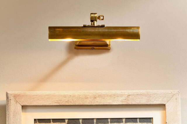 nkuku Pania Picture Wall Light - Lights - One Size - Antique Brass